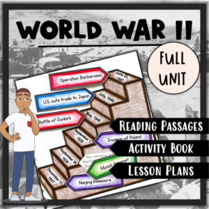 World War 2 (WWII) Full Unit Bundle- No Prep!