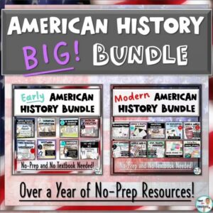 American / U.S. History BIG Bundle! Complete Social Studies Curriculum